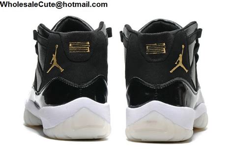 Air Jordan 11 Retro Black Gold White -13024 - Wholesale Sneakers