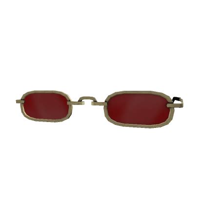 Red Small Square Glasses's Code & Price - RblxTrade