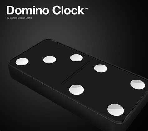 If It's Hip, It's Here (Archives): The Domino Wall Clock From The Carbon Design Group.