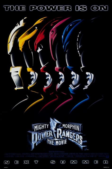 Mighty Morphin Power Rangers Movie Poster 16in x 24in 16x24 Multi-Color Square Adults Best ...