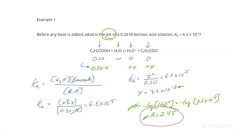 Calculating the pH of a Weak-Acid Strong-Base Solution | Chemistry ...