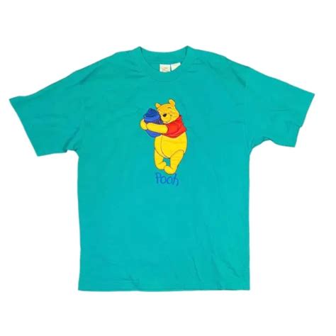 THE DISNEY STORE Vintage Winnie The Pooh Hugging Honey Embroidered ...