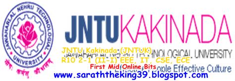 JNTU Kakinada (JNTUK) R10 2-1 (II-I) EEE, IT, CSE, ECE First Mid Online ...