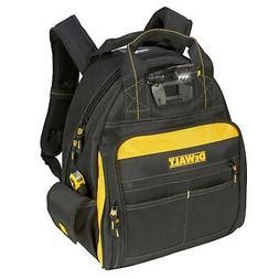 DEWALT DGL523 Lighted Tool Backpack Bag, 57-Pockets