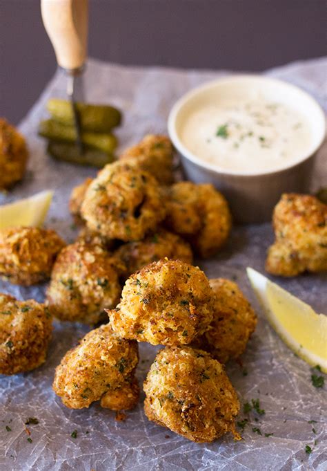 Coconut and Parmesan Crumbed Mushrooms - aninas recipes