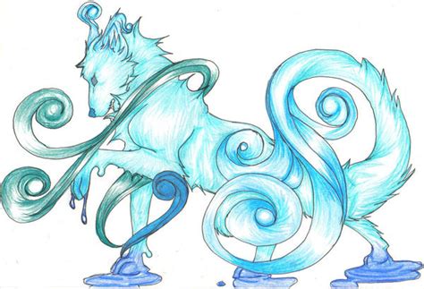 Elemental Wolves Water or Ice by Sylvirr on DeviantArt