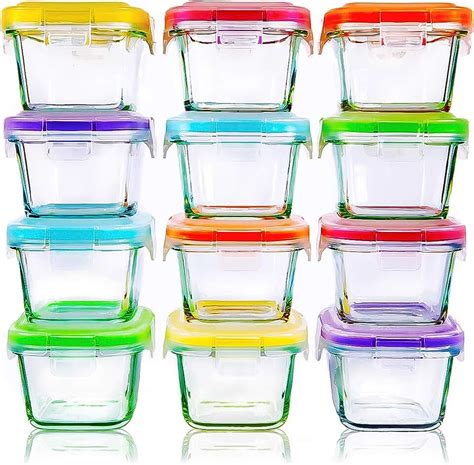 Amazon.com: small glass containers with lids