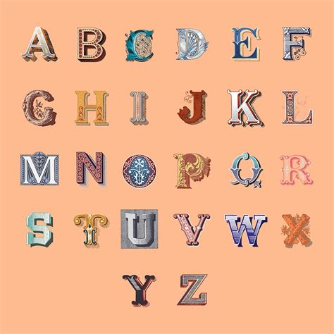 Different types of fonts from Draughtsman'.. | Free public domain illustration - 378039