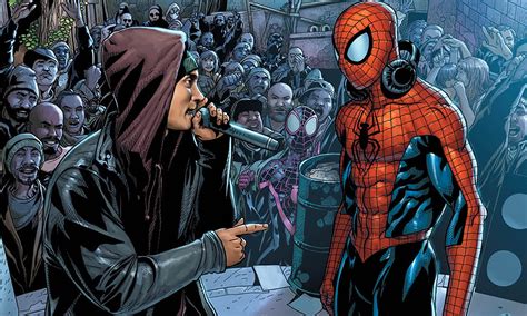 Eminem partners with Spider-Man and Marvel for another comic ...