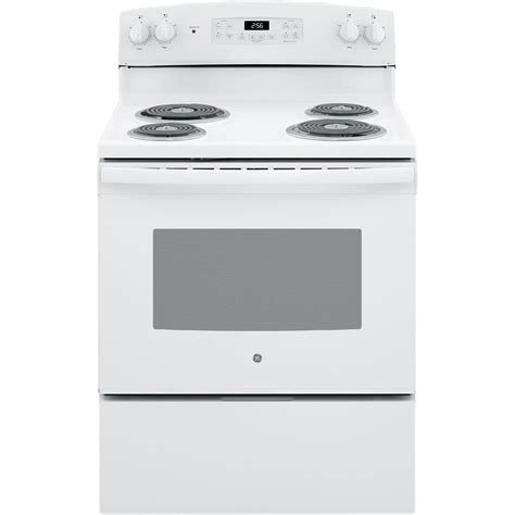 Customer Reviews: GE 5.0 Cu. Ft. Self-Cleaning Freestanding Electric Range White JB256DMWW ...