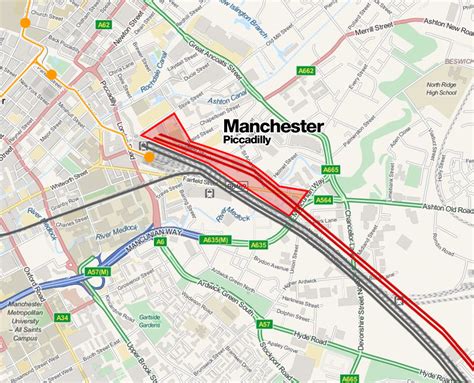 Manchester Piccadilly Station Map