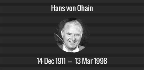 Hans von Ohain death anniversary