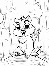 6000  Chipmunk Drawing Coloring Page Pictures sketch template