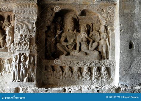 Cave Sculptures of Ajanta, Aurangabad, India Stock Image - Image of form, maharashtra: 172131779