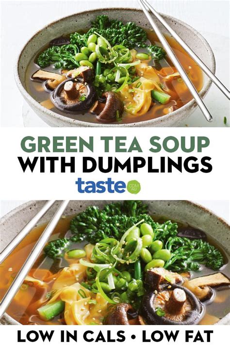 A warm and nourishing soup that doesn't have to bubble away for hours. #dumplings #greetea #soup ...