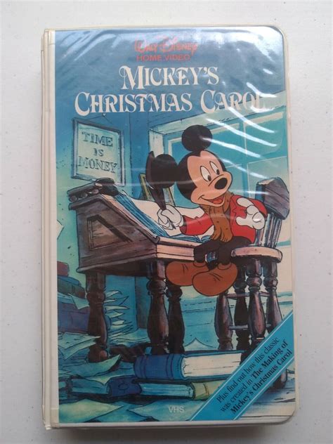 Vtg 1984 VHS Movie Mickey’s Christmas Carol Clamshell case + Making of Feature | eBay