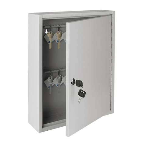 Key Cabinet Steel Lock Box with 60 capacity Colored key Tags & Hooks ...