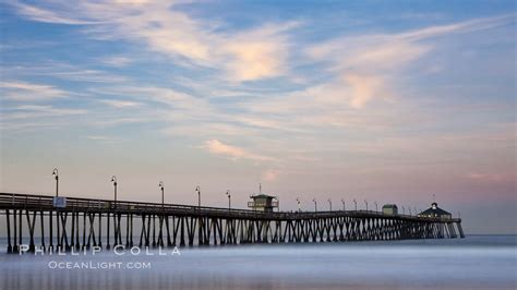 Imperial Beach pier at sunrise, California, #27412