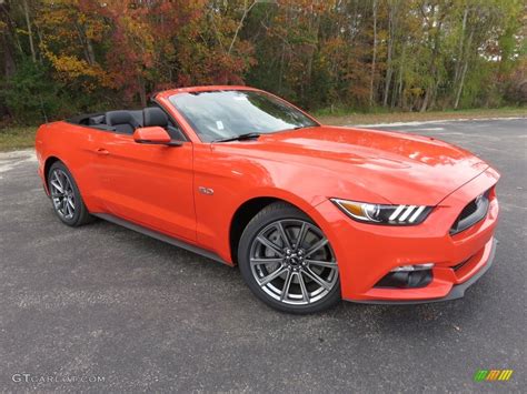 2016 Competition Orange Ford Mustang GT Premium Convertible #109062398 ...