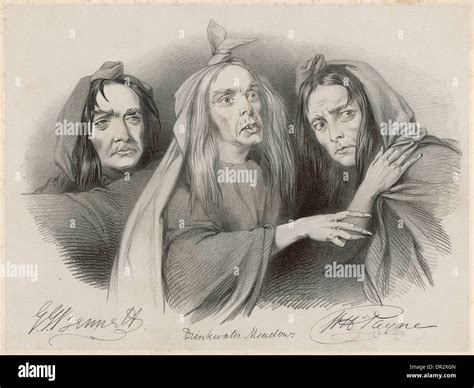 THREE WITCHES - MACBETH Stock Photo - Alamy