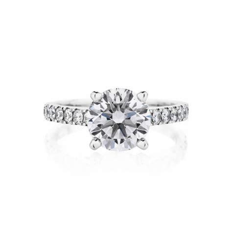 Classic Pave Solitaire Ring - JewelUX