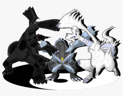 Zekrom And Reshiram And Kyurem Fused Transparent PNG - 800x575 - Free Download on NicePNG