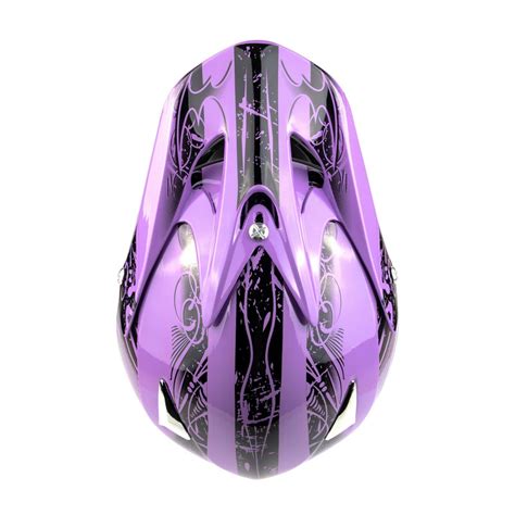 Typhoon Adult Dirt Bike Helmet ATV Off Road ORV Motocross Purple DOT ...