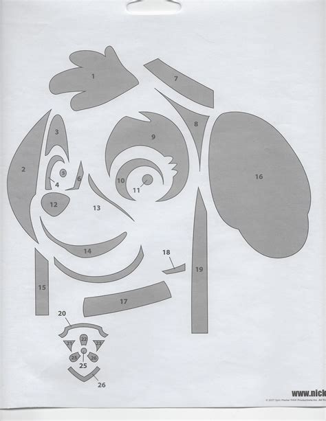 Paw Patrol Pumpkin Stencil - GBRgot1