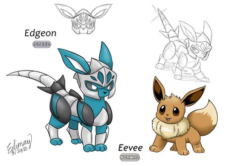 Eevee's steel evolution by Edimay on DeviantArt