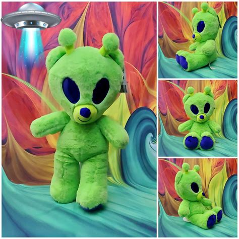 NEW Build-a-bear Bear-lien Alien Bearlien Exclusive Green 16 Stuffed ...