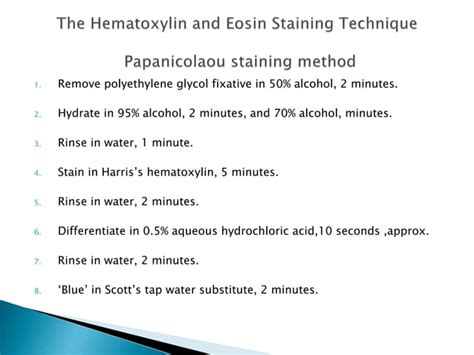 Hematoxylin and Eosin Staining | PPT