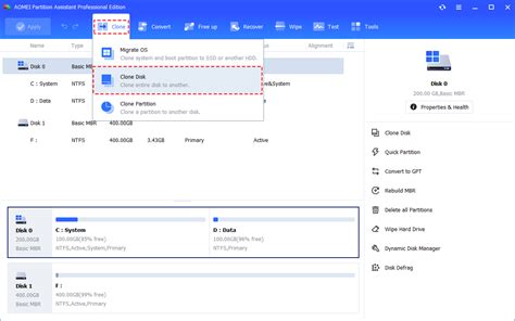 How to Clone Hard Disk to SSD or HDD with AOMEI Partition Assistant