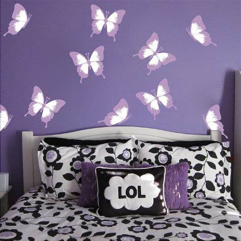 Butterfly Wall Decals Kids Room Peel and Stick Butterfly Decal Sticker ...