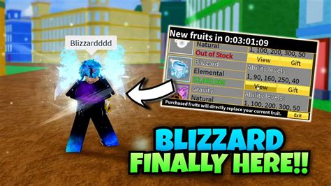 ️ BLIZZARD FRUIT Finally On Stock!! [Blox Fruits] - YouTube