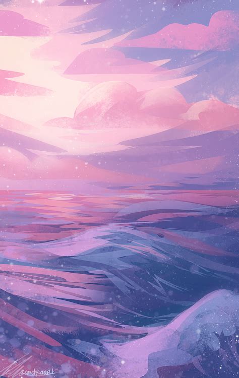 zandraart: “ pastel waves ” | Aesthetic wallpapers, Scenery wallpaper, Scenery