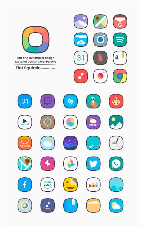 Flat Squircle - Icon Pack :: Behance