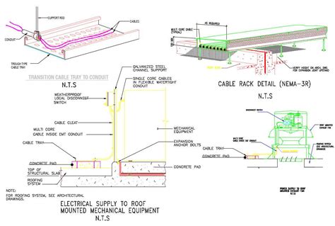 Cable Tray Fixing Drawing Free Download Dwg File Cadbull | Porn Sex Picture