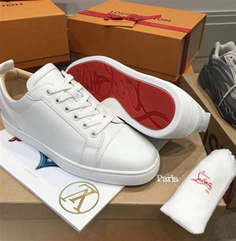 Fresh White Louboutin Sneaker – billionairemart