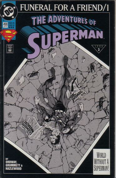 Adventures of Superman 498 C, Jan 1993 Comic Book by DC