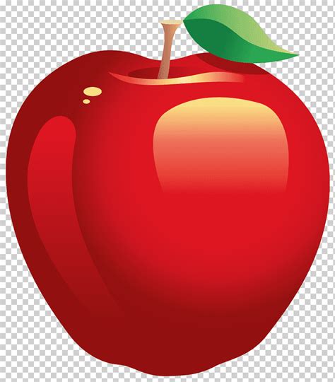 Manzana, gran manzana roja pintada, manzana roja fruta ilustración ...