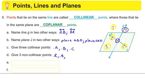 Points, Lines, and Planes - Geometry Video Lesson - YouTube