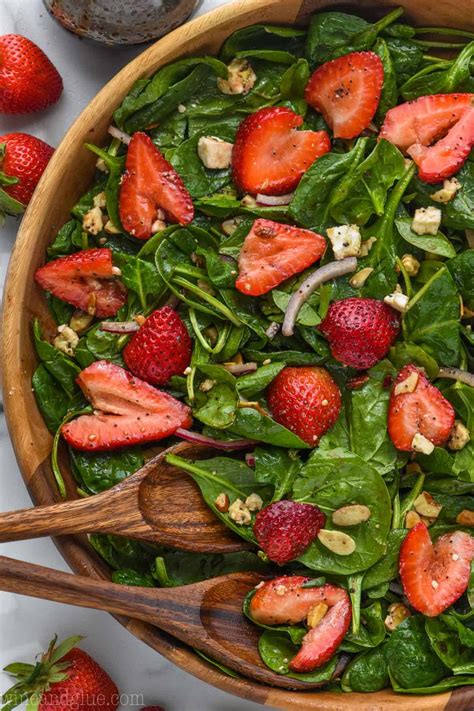 The Best Strawberry Spinach Salad | Wine & Glue