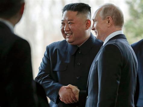 Kim Jong Un, Vladimir Putin meet for 1st time, discuss nuclear ...