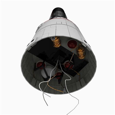 gemini space capsule orbital 3d model