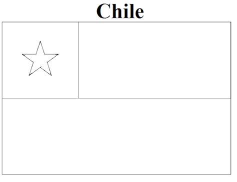 Geography Blog: Chile Flag Coloring Page