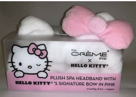 The Creme Shop x Hello Kitty Plush Spa Headband Hello Kitty Signature ...