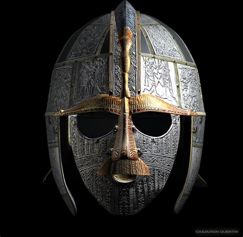 Sutton Hoo Helmet 3D render by MrSvein872 on DeviantArt