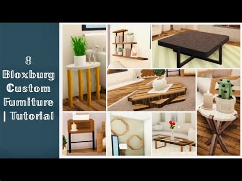 8 Bloxburg Custom Furniture | Tutorial - YouTube