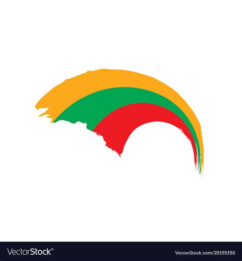 Lithuania flag Royalty Free Vector Image - VectorStock