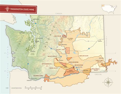 Washington State Wine Regions Map - Draw A Topographic Map